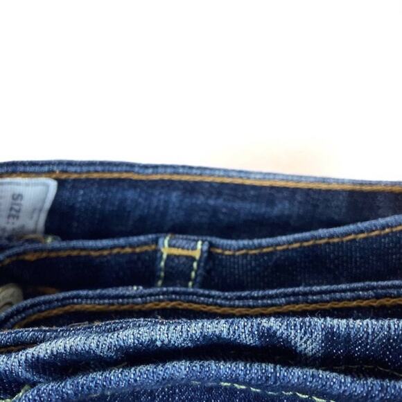 Vigoss Jeans Fancy Stitch Pocket Dark Stretch Jeans Waist 29-30 Inch SZ 14.5 - Picture 6 of 12